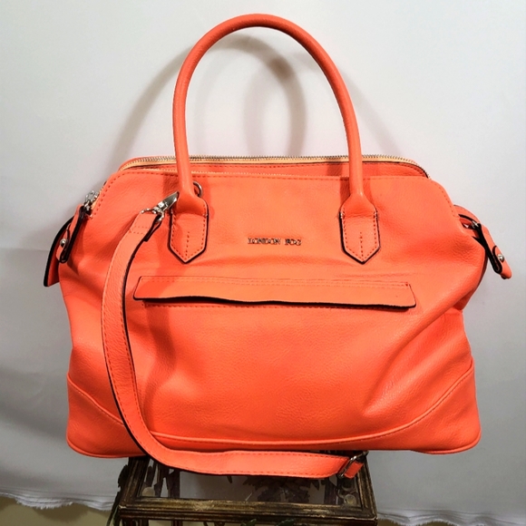 London Fog Handbags - London Fog salmon colored handbag  #927